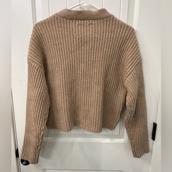 Abercrombie & Fitch Women's Chunky Knit Merino Wool Blend Cardigan M - Picture 6 of 6